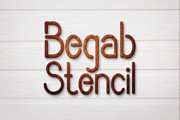 Begab Stencil: A Handwritten Typeface for Authentic Branding