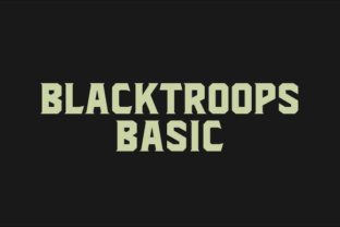 Blacktroops Basic: A Clean Sans Serif for Bold Brand Identity