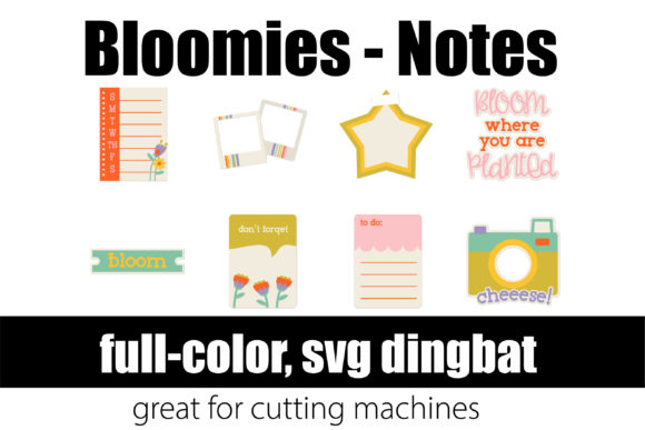 Bloomies Notes: The Perfect Color Typeface for Handmade Labels