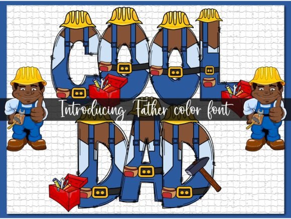 Cool Dad: A Vibrant Color Font for Editorial Design