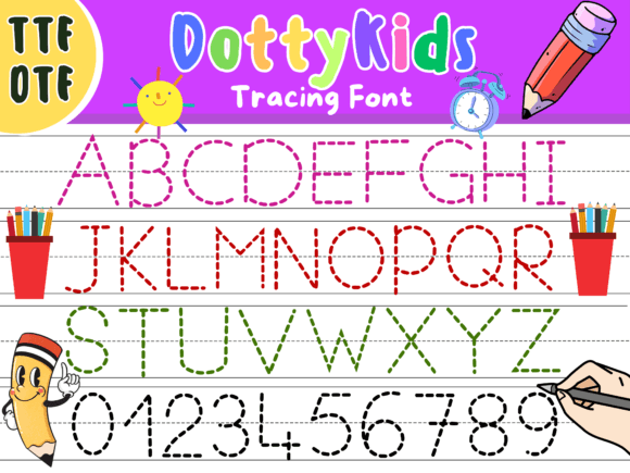 Dotty Kids Typeface: A Playful Type for Digital Branding