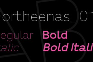 Fortheenas 01: A Modern Sans Serif for Digital Clarity