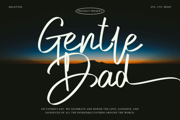 Gentle Dad: The Perfect Script Font for Handmade Crafts and Gifts