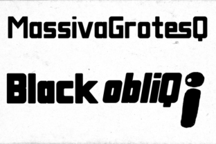 Massiva Grotesq Black Obliq: A Modern Typeface for Editorial Design