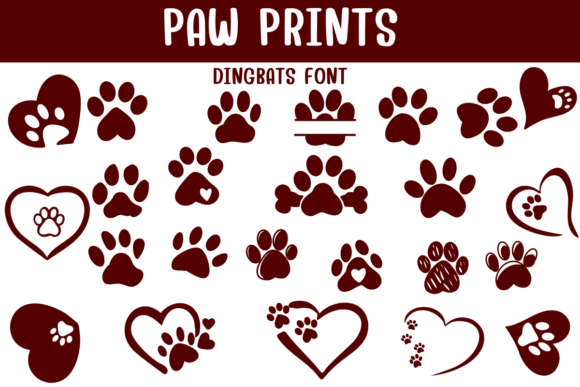 Paw Prints: The Perfect Dingbats Font for Pet-Loving Makers
