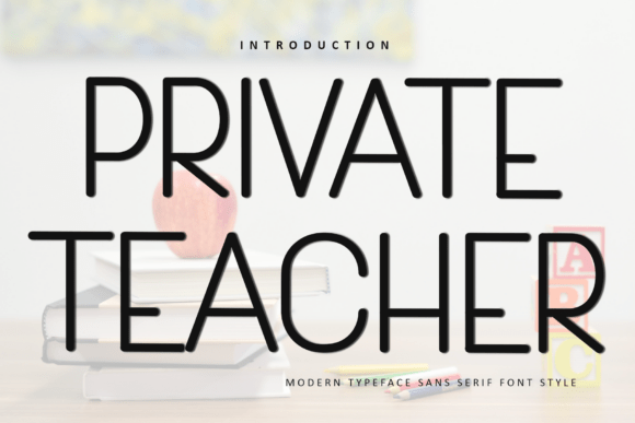 Private Teacher: A Festive Typeface for Holiday Editorial Design