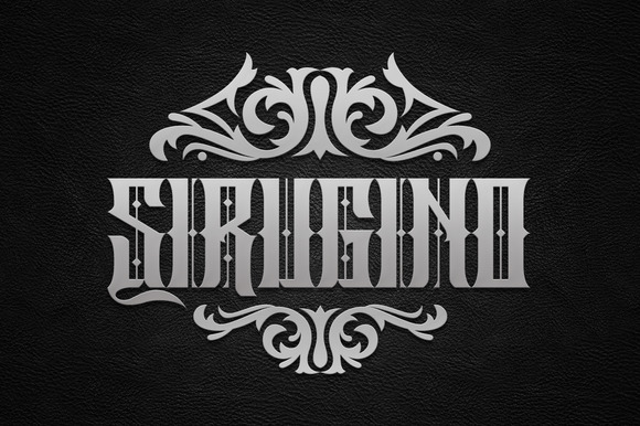 Sirugino: A Gothic Blackletter Typeface for Bold Branding