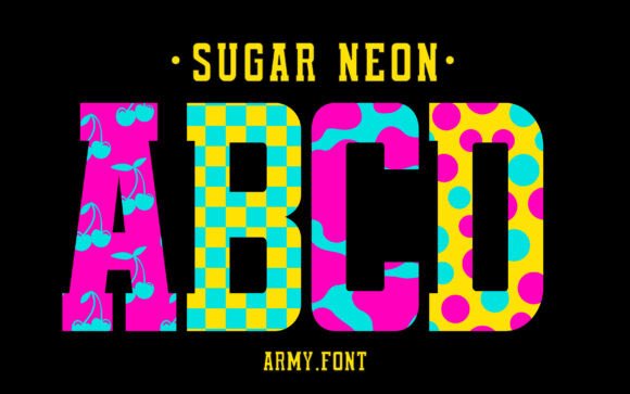 Sugar Neon: A Whimsical Typeface for Festive Editorial Design