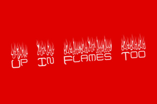 Up in Flames Too: A Bold Decorative Typeface for High-Impact Web Design