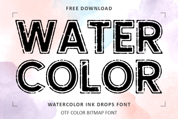 Watercolor Ink Drops: The Creative Font for Scroll-Stopping Visuals