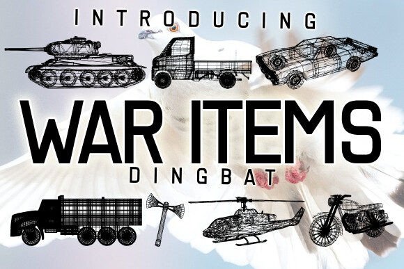 Why War Items Is the Perfect Dingbat Font for Bold Editorial Design