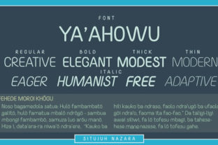 Yaahowu: A Modern Sans Serif Typeface for Editorial Design
